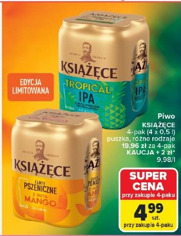 piwo Książęce w ofercie sklepu Carrefour