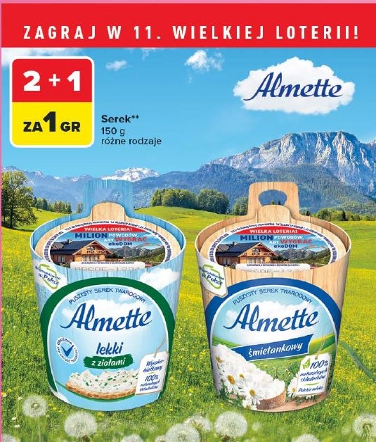 Serek Almette w ofercie sklepu Carrefour