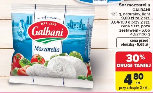 Ser Mozzarella Galbani w ofercie sklepu Carrefour