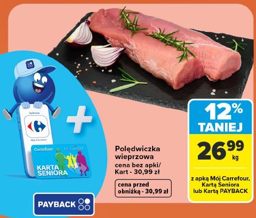 Polędwiczka wieprzowa w ofercie sklepu Carrefour