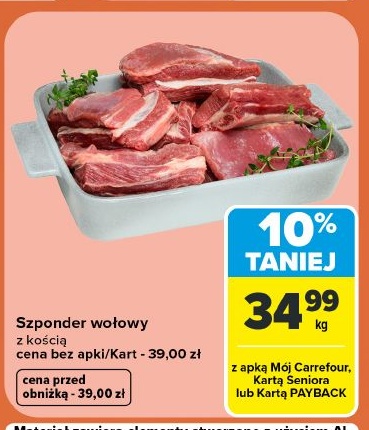 Szponder wołowy w ofercie sklepu Carrefour