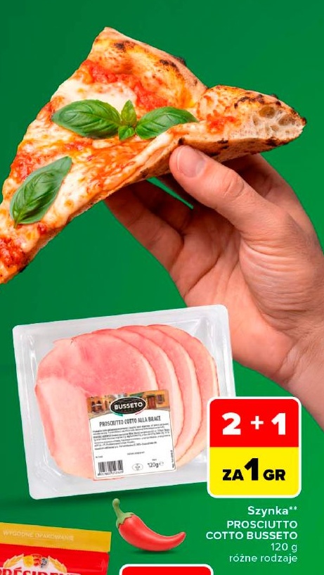 Szynka PROSCIUTTO COTTO BUSSETO w ofercie sklepu Carrefour