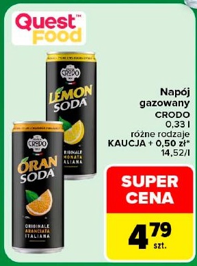Napój gazowany Crodo w ofercie sklepu Carrefour