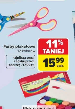 Farby plakatowe w ofercie sklepu Carrefour