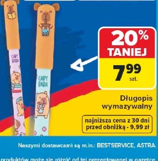 Długopis wymazywalny w ofercie sklepu Carrefour