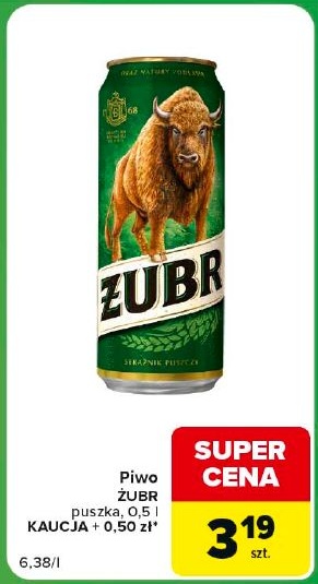 Żubr w ofercie sklepu Carrefour Express