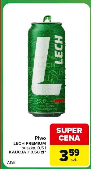 Lech Premium w ofercie sklepu Carrefour Express
