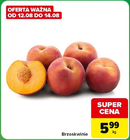 Brzoskwinie w ofercie sklepu Carrefour Express
