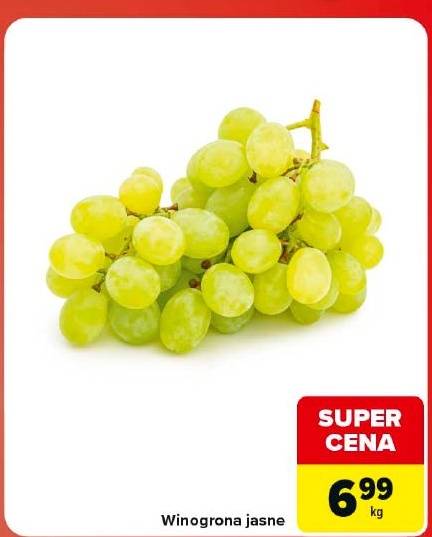 Winogrona jasne w ofercie sklepu Carrefour Market