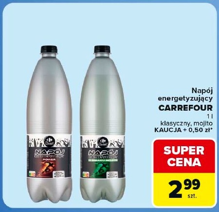 Napój energetyzujący Carrefour w ofercie sklepu Carrefour Market