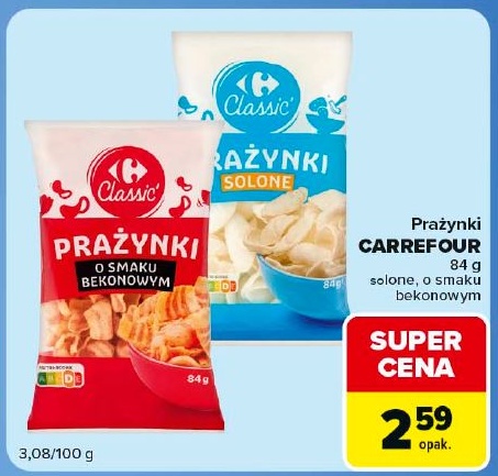 Prażynki w ofercie sklepu Carrefour Market