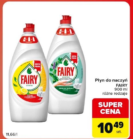 Płyn do naczyń Fairy w ofercie sklepu Carrefour Market