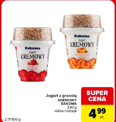 Jogurt kremowy w ofercie sklepu Carrefour Market