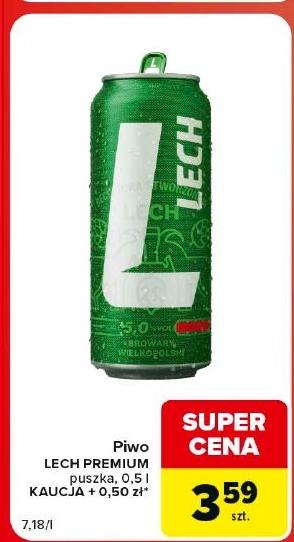 Lech Premium w ofercie sklepu Carrefour Market