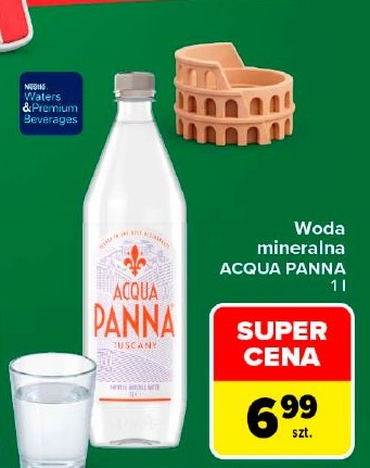Woda mineralna Acqua Panna w ofercie sklepu Carrefour Market