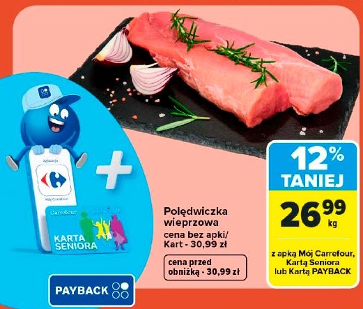 Polędwiczka wieprzowa w ofercie sklepu Carrefour Market