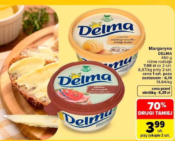 Margaryna Delma w ofercie sklepu Carrefour Market