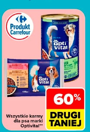 karma dla psa Optivital w ofercie sklepu Carrefour Market