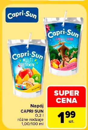 Napój Capri Sun w ofercie sklepu Carrefour Market