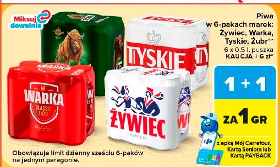 piwo w ofercie sklepu Carrefour Market