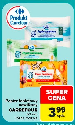 Papier toaletowy nawilżany w ofercie sklepu Carrefour Market