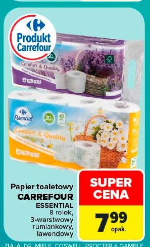 Papier toaletowy Carrefour Essential w ofercie sklepu Carrefour Market