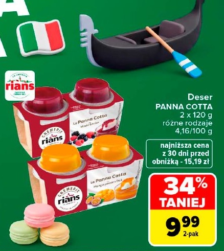 Deser PANNA COTTA w ofercie sklepu Carrefour Market
