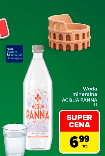 Woda mineralna Acqua Panna w ofercie sklepu Carrefour Market