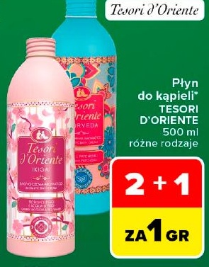 Płyn do kąpieli TESORI D'ORIENTE w ofercie sklepu Carrefour Market