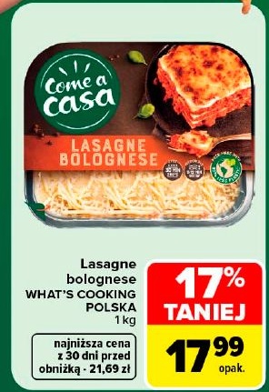 Lasagne Bolognese Come a casa w ofercie sklepu Carrefour Market