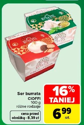 Ser Burrata Cioffi w ofercie sklepu Carrefour Market