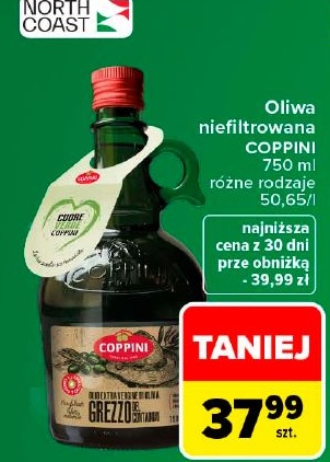 Oliwa niefiltrowana COPPINI w ofercie sklepu Carrefour Market