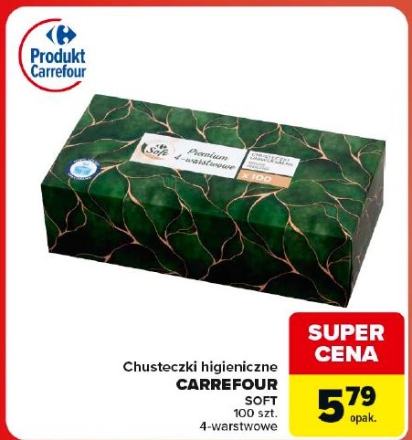 Chusteczki higieniczne CARREFOUR w ofercie sklepu Carrefour Market