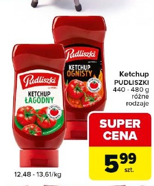 Ketchup łagodny Pudliszki w ofercie sklepu Carrefour Market