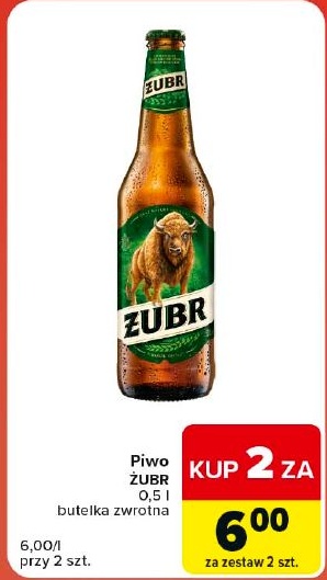Piwo Żubr w ofercie sklepu Carrefour Market