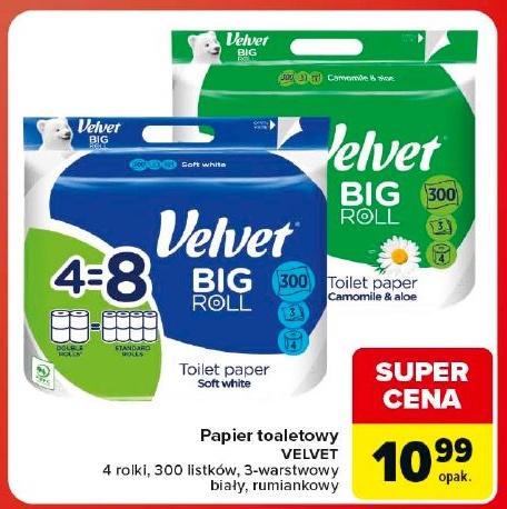 Papier toaletowy Velvet w ofercie sklepu Carrefour Market