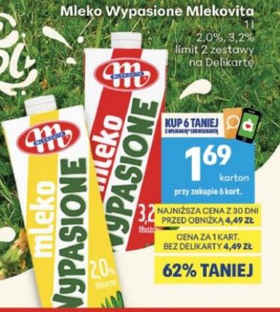 Mleko Wypasione w ofercie sklepu Delikatesy Centrum
