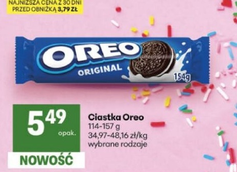 ciastka Oreo w ofercie sklepu Delikatesy Centrum