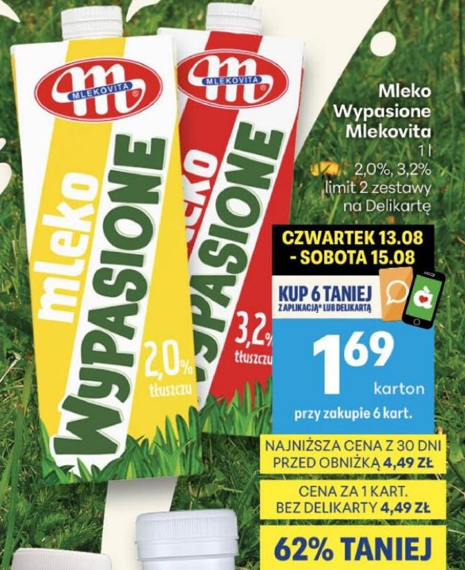 Mleko Wypasione w ofercie sklepu Delikatesy Centrum