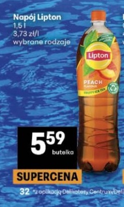 Napój Lipton w ofercie sklepu Delikatesy Centrum