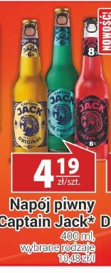 Napój piwny CAPTAIN JACK w ofercie sklepu Delikatesy Sezam