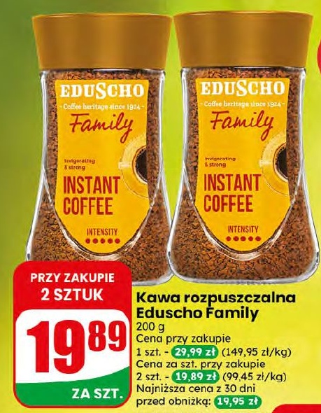 Kawa rozpuszczalna Eduscho Family w ofercie sklepu dino