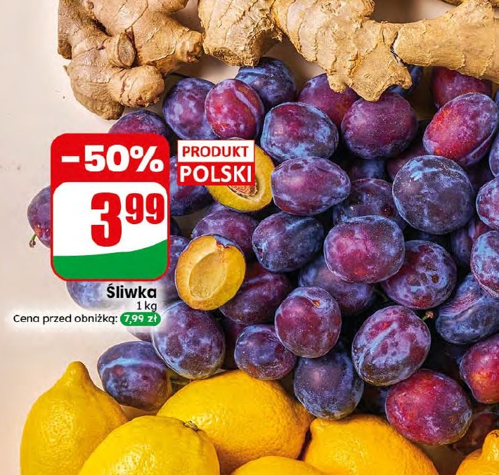 Śliwka w ofercie sklepu dino