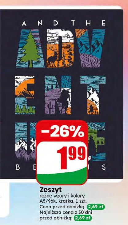 zeszyt w ofercie sklepu dino