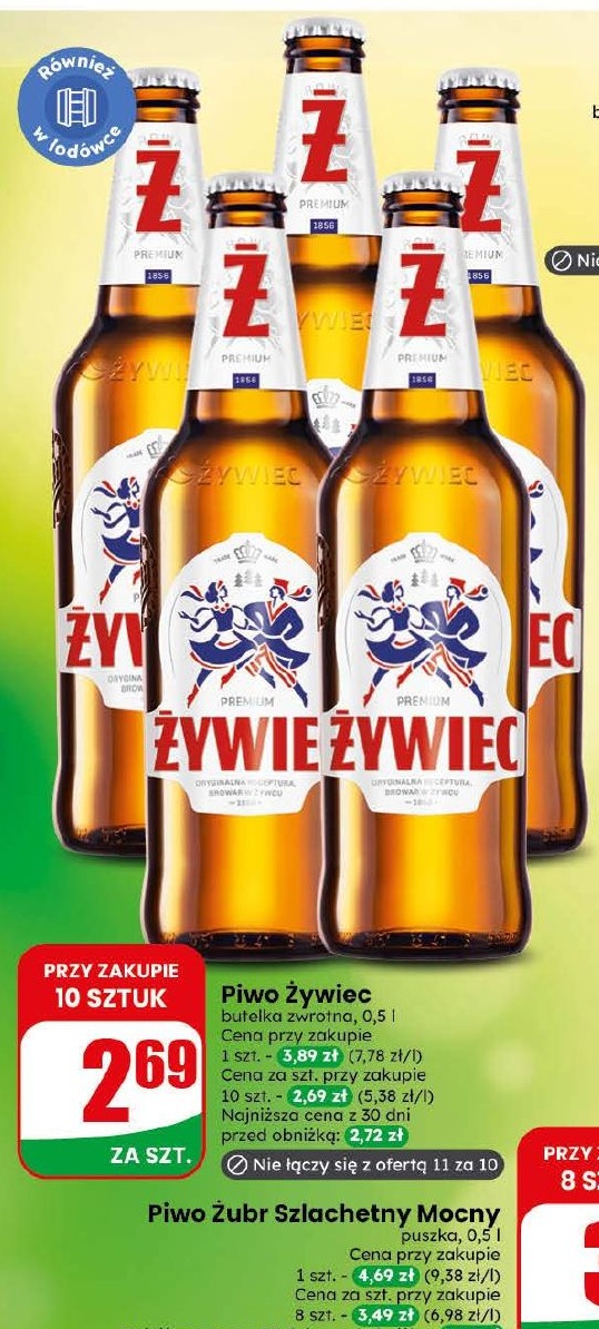 Piwo Żywiec w ofercie sklepu dino