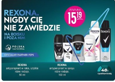 Rexona w ofercie sklepu DROGERIE JASMIN