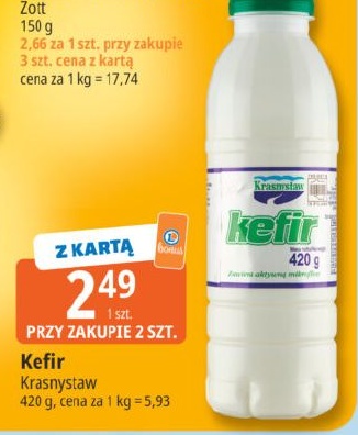 Kefir w ofercie sklepu E.Leclerc