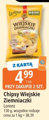 Chipsy Wiejskie Ziemniaczki w ofercie sklepu E.Leclerc