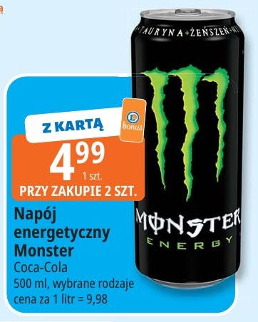 Napój energetyczny Monster w ofercie sklepu E.Leclerc