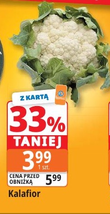 Kalafior w ofercie sklepu E.Leclerc